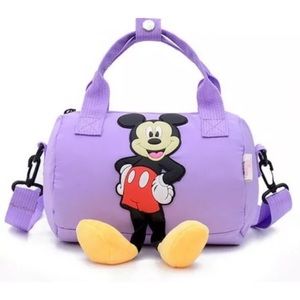 New with tags ZARA MICKEY MOUSE SMALL PURPLE BAG EITH PLUSH FEET
